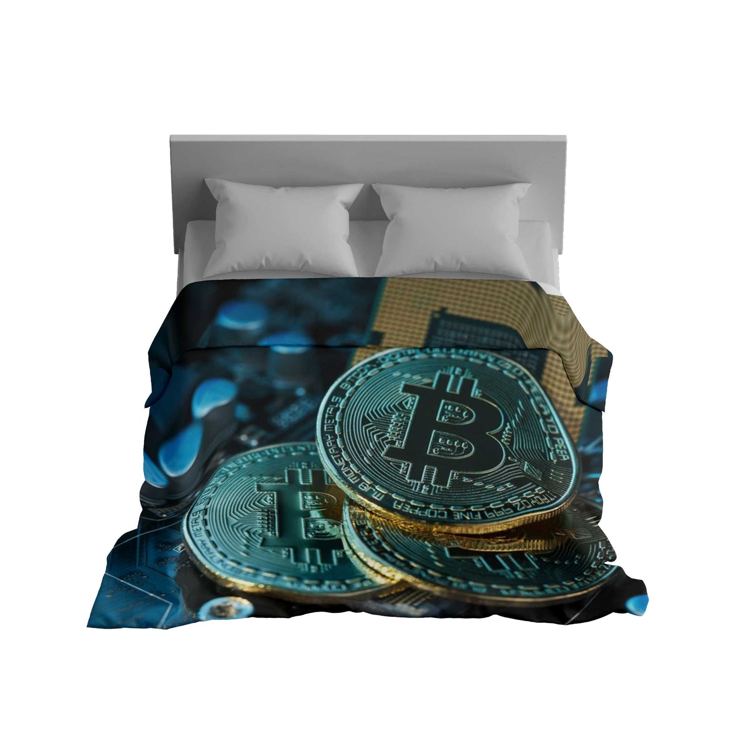 "Galactic Bitcoin Network" Digital Universe Blanket - Ultimate Crypto Comfort