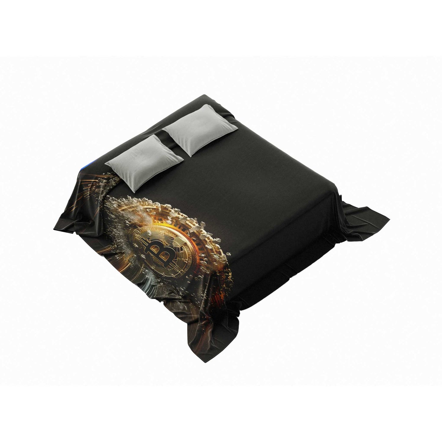 "Digital Dreamscape" Bitcoin & Crypto Portal Blanket - Cozy & Mysterious