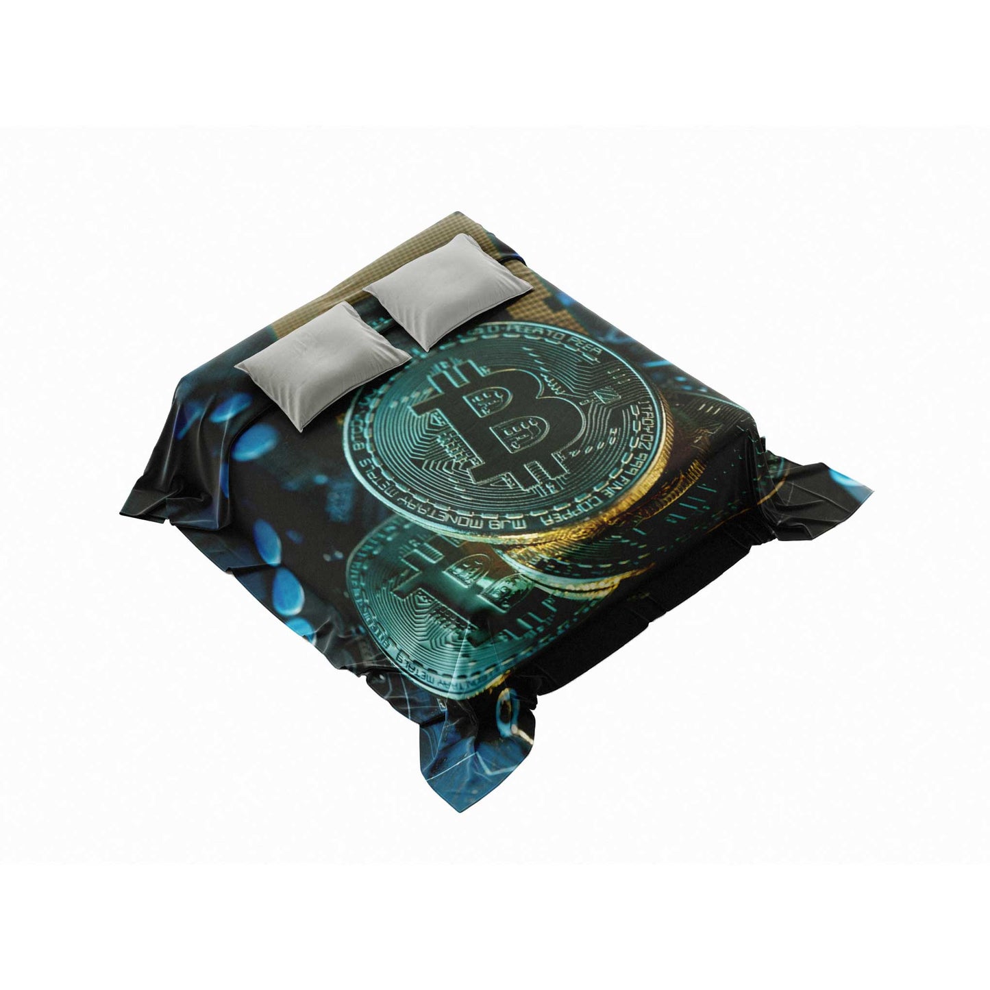 "Galactic Bitcoin Network" Digital Universe Blanket - Ultimate Crypto Comfort